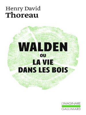 cover image of Walden ou La vie dans les bois